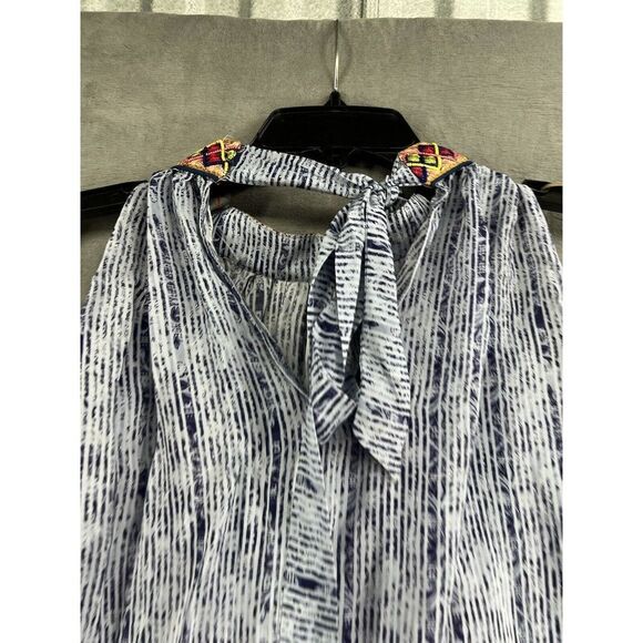 Anthropologie Bhanuni by Jyoti Jina Blue Halter Top Size Small - Picture 8 of 10